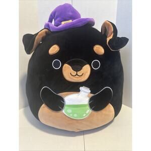 2024 Official Halloween Squishmallow Plush Mateo The Rottweiler Brewing Potion
